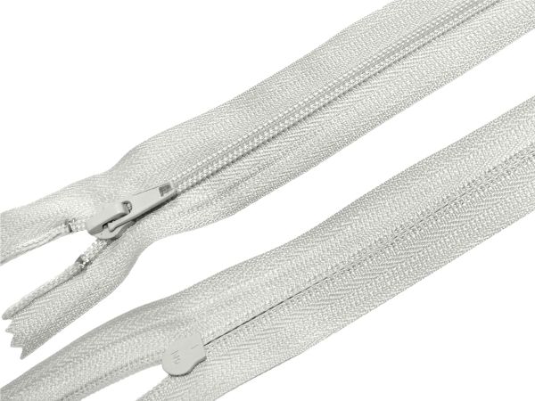 Молния спираль (витая) (цв.SBS) брючная Т4 (4 мм) 1 зам., н/раз., 20 см, автомат, S-316 св.серый, 2500 шт