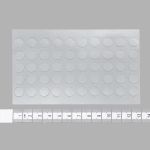 Прозрачные двусторонние клейкие пластины, форма круг ⌀1см, 1 лист, 50 шт, 2AR23556