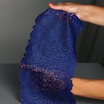 Кружево бельевое эластичное 180 мм / 3 м, TBY.L1351, цв.L1832 синий, Kruzhevo