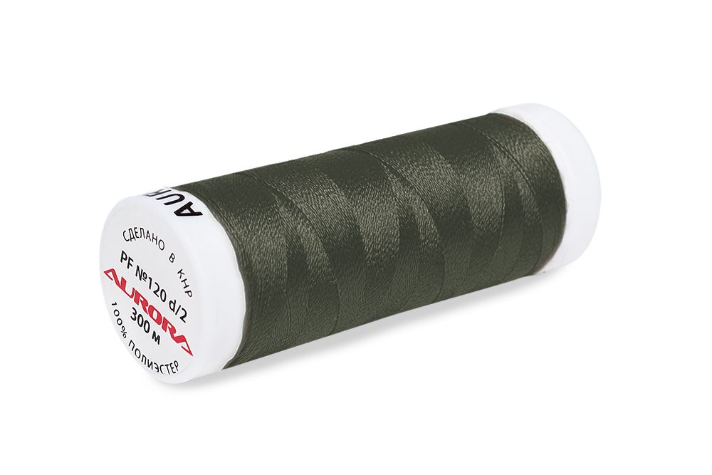 Нитки для креативных работ Aurora №120, 300 м, цв. PF416, 5 катушек