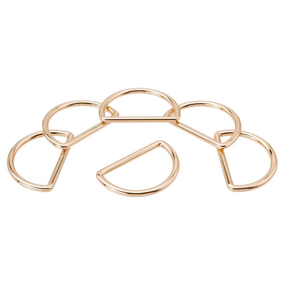 Полукольцо литое металл 32мм (39х26мм), золото, MB2328, 6 шт