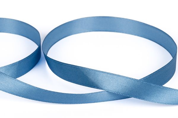 Лента атласная 1-сторонняя 12.0 мм / 33±2 метра, №526L(16-4118) т.голубой, Gamma
