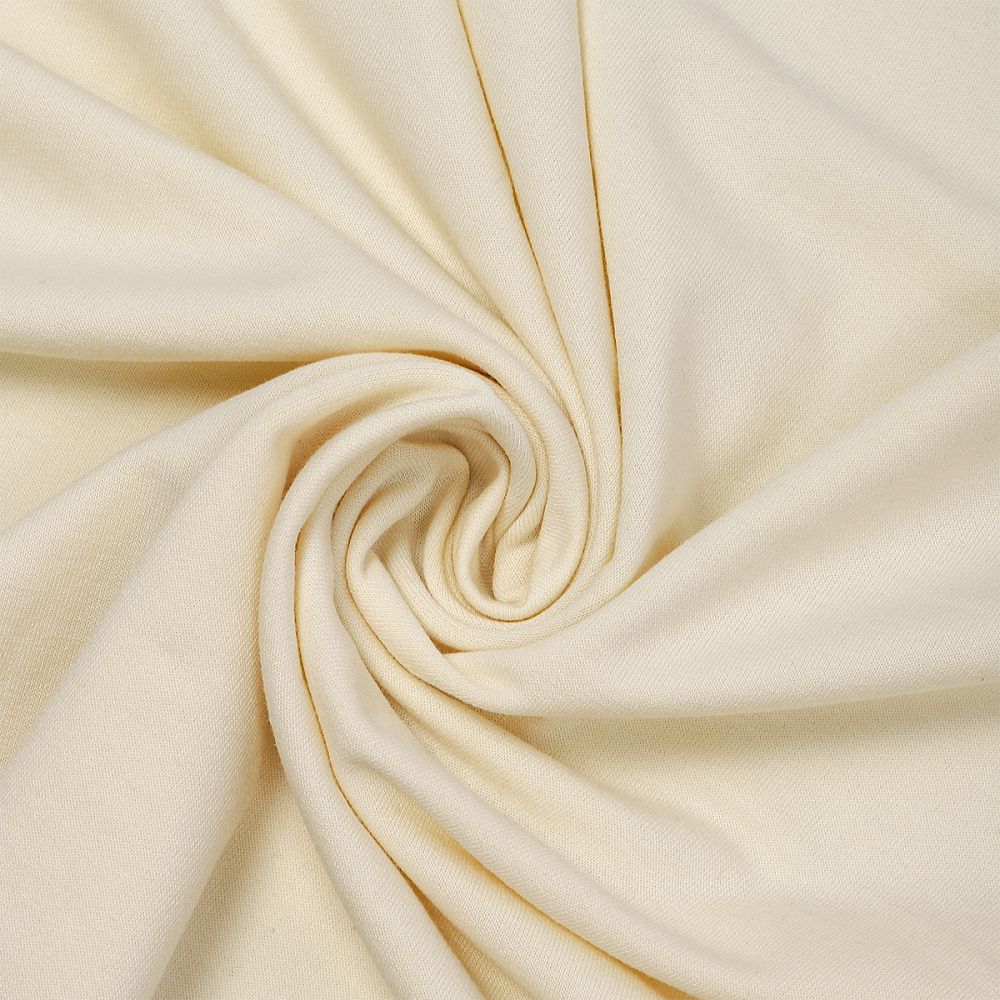 Футер 2-нитка петля поливискоза стрейч 220 г/м², 160 см / 3 метра, ФУТ2Х.TBY.ПЭ-ВИС.S801.3, цв.S801 молочный