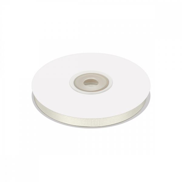 Лента репсовая (в рубчик) 6.0 мм / 22.8±1 метра, F102 молочный, Magic4Hobby