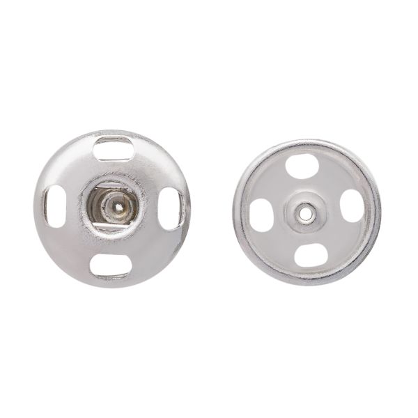 Кнопка пришивная металл ⌀9.0 мм, 24 шт, блистер, никель, CSC 27436