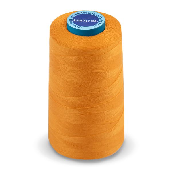 Нитки универсальные Gamma 50/2, 4570 м (5000 ярд) / 1 кат., 143 оранжевый