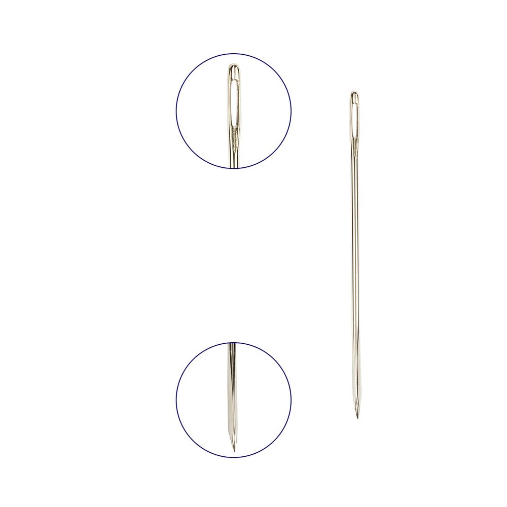 Иглы ручные для кожи №3-7, 16 шт, острые, Gamma N-217