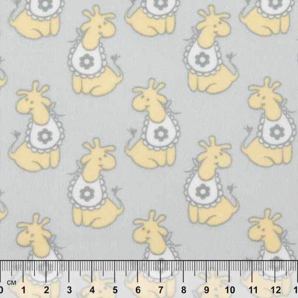 Ткань для пэчворка Peppy Молочные сны фланель, отрез 100х110 см, 175 г/м², МС-03 серый, Peppy