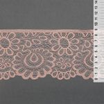 Кружево стрейч (эластичное) 90 мм / 3 метра, TBY.YSTL00839/N, цв.168 серебристый пион, Kruzhevo