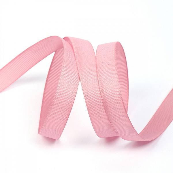 Лента репсовая (в рубчик) 12.0 мм, 158 гряз.розовый, уп. 27,4м