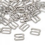 Крючки для бюстгальтера металл 8.0 мм, 908 цв.никель, уп.100 шт