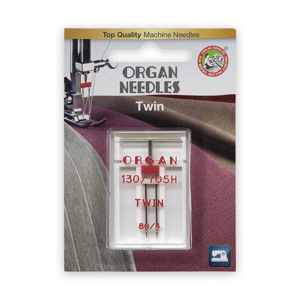 Иглы Organ двойные 1-80/4 Blister