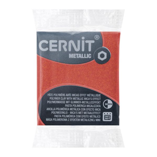 Полимерная глина запекаемая Cernit Metallic, 56 г, 057 медь