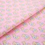 Ткань для пэчворка Peppy Молочные сны фланель, отрез 100х110 см, 175 г/м², МС-02 розовый, Peppy