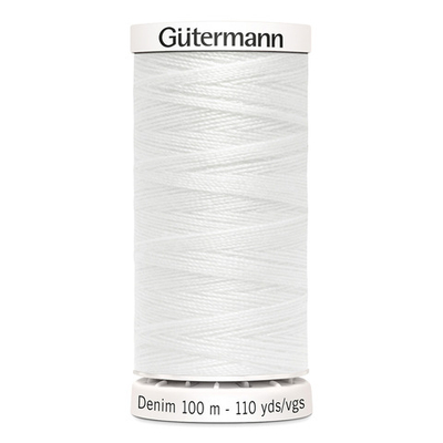 Нитки для джинсовых тканей Gutermann Denim 50, 100м, 1016, 5 катушек