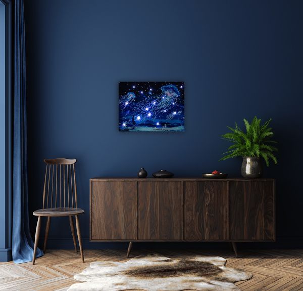 Картина по номерам Фрея, со светодиодами Магия океана, 40х30 см