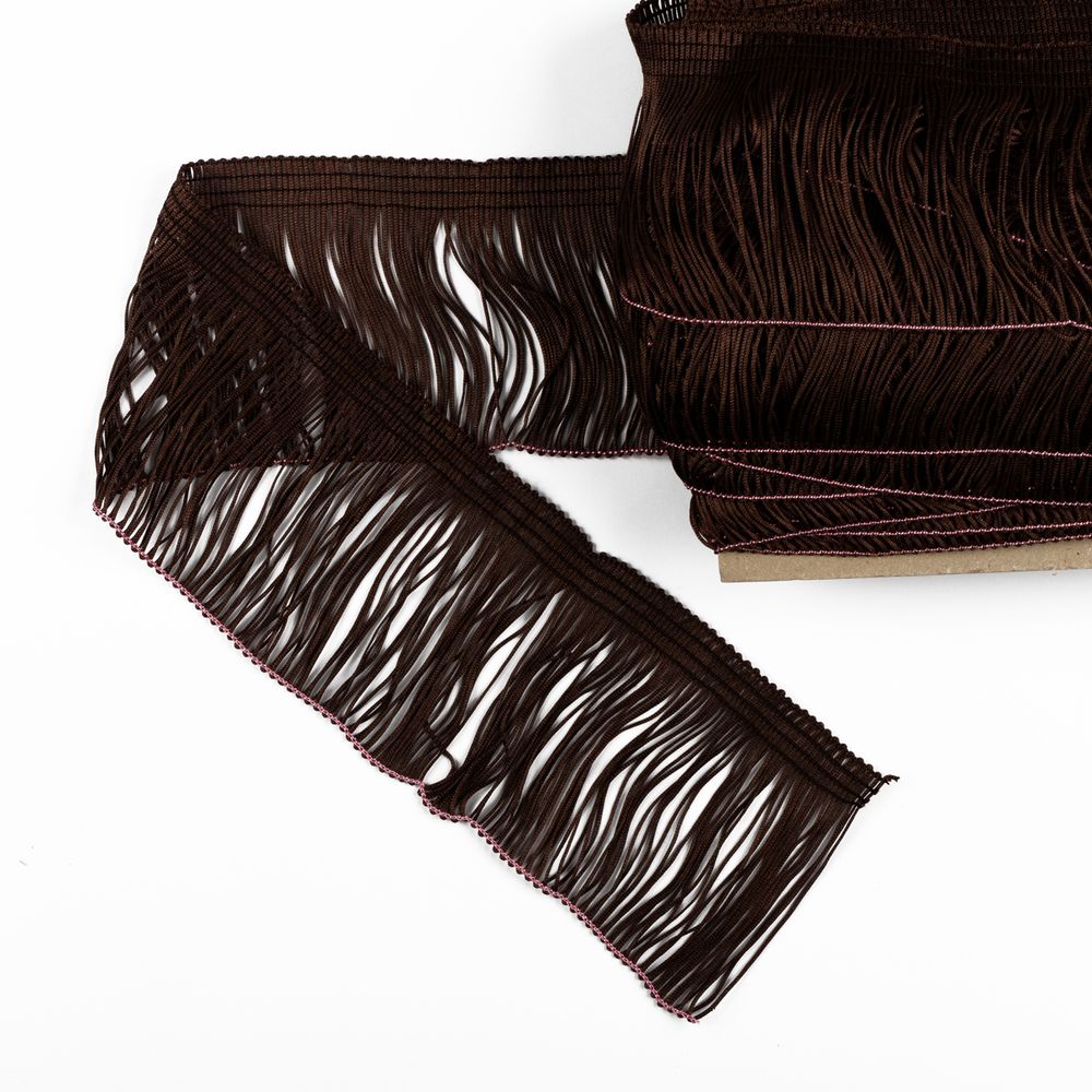 Бахрома отделочная 90.0 мм / 25 метров, 200 т.шоколадный, Gamma 117