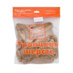 Шерсть для валяния полутонкая 100%, 100г, 258 бежевый