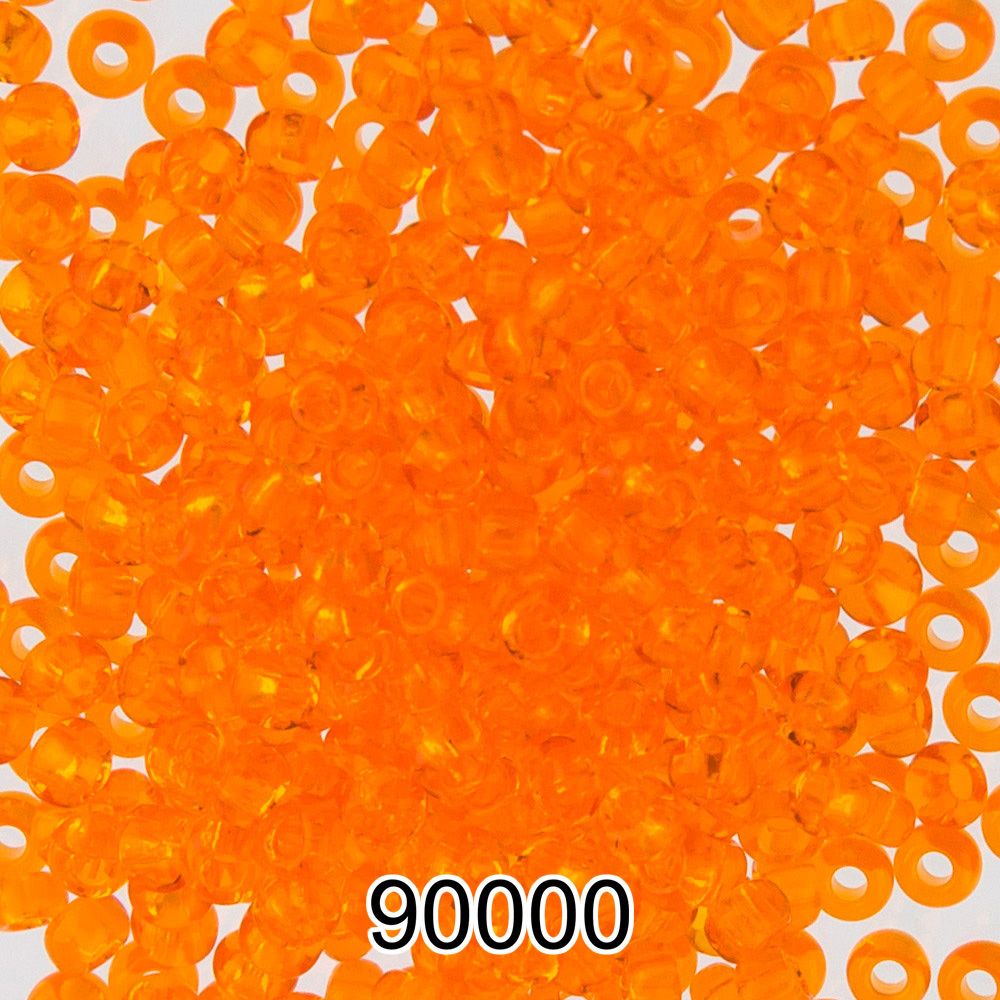Бисер Preciosa круглый 10/0, 2.3 мм, 500 г, 90000 (Ф130) оранжевый
