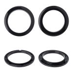 Люверс шторный ⌀50 мм, с многоур. замком пластик, 24 черный, 10 шт