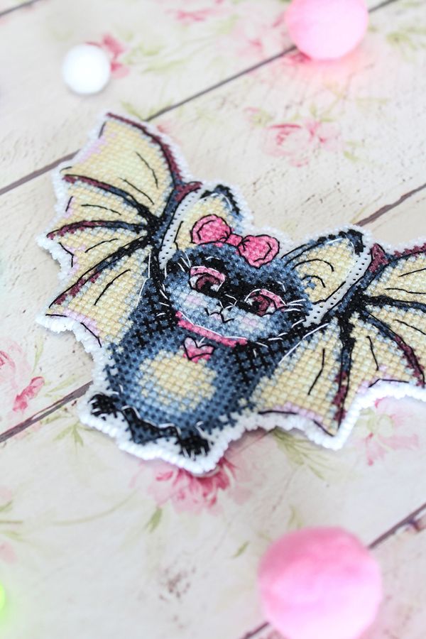 Набор для вышивания нитками МП Студия (Жар-птица), Летучая леди, 9х12 см