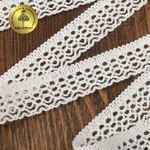 Кружево вязаное (тесьма) 15 мм / 25м, 60044 цв.003 белый, Kruzhevo
