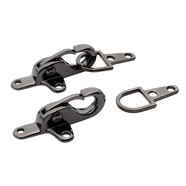 Пряжка-застежка 60х24 мм, металл (Pewter олово (черный никель)), МТ_1875, 6 шт