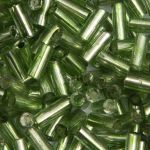 Стеклярус Astra&Craft 5 мм, 150 г (10х15 г), цв. 27B зеленый/прозр.серебрист.центр(круг.отв.)