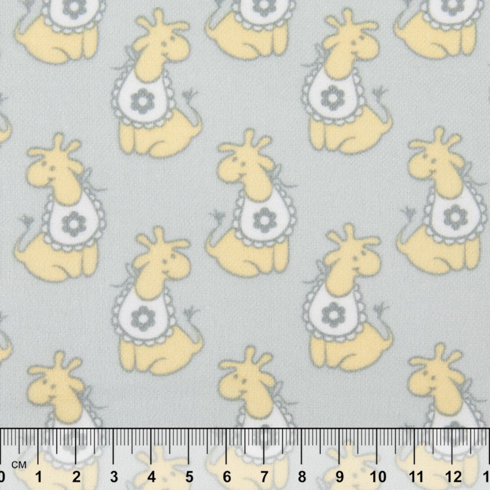 Ткань для пэчворка Peppy Молочные сны фланель, отрез 100х110 см, 175 г/м², МС-03 серый, Peppy