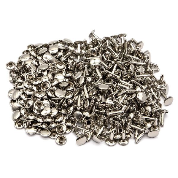 Хольнитены двухсторонние ⌀9 мм, h=12 мм, цв.никель, 200 шт