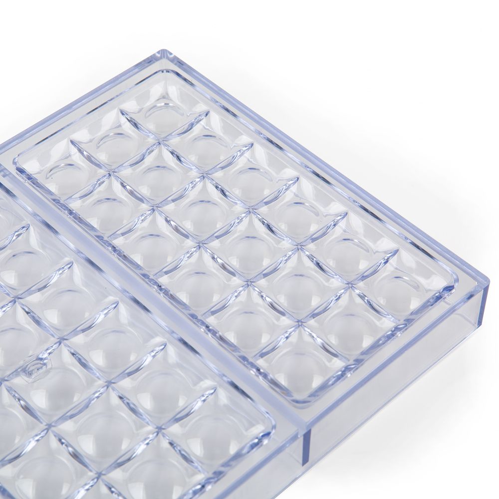 Форма для шоколада полистирол 27.5х17.5х2.5 см, 1 шт, №1 квадратики, S-Chief PPC-0101