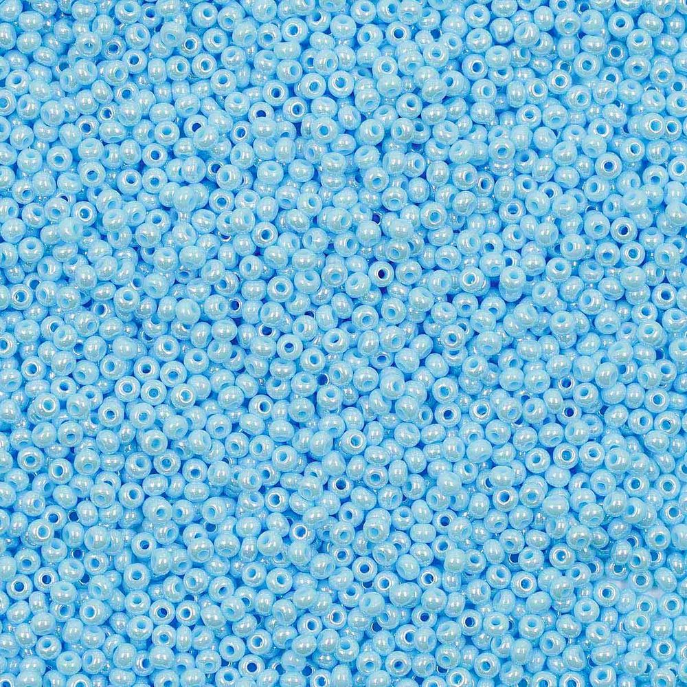 Бисер непрозрачный с покрытием, круг.отв., 500гр, Preciosa