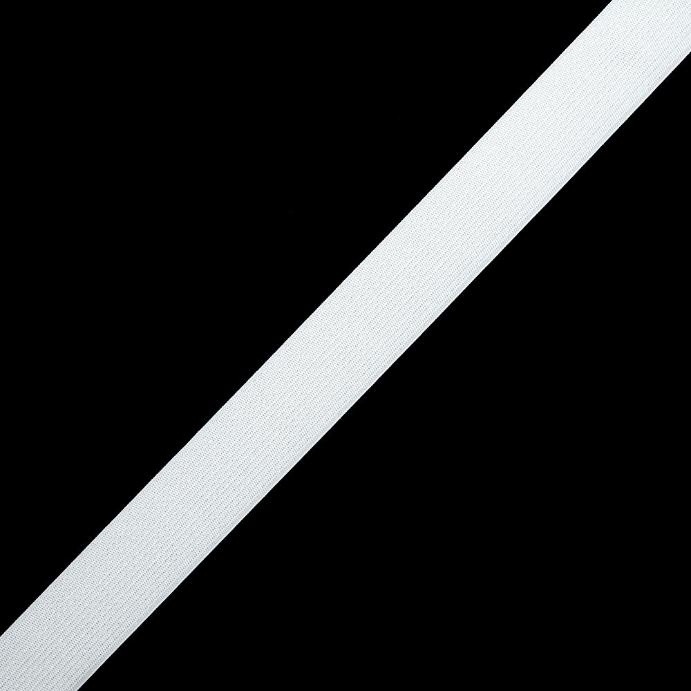 Резинка бельевая (стандартная) вязаная 3,9г белый, уп. 10 м, M10423