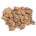 Украшения декоративные пуговицы Котик, 34 мм (098), 36 шт