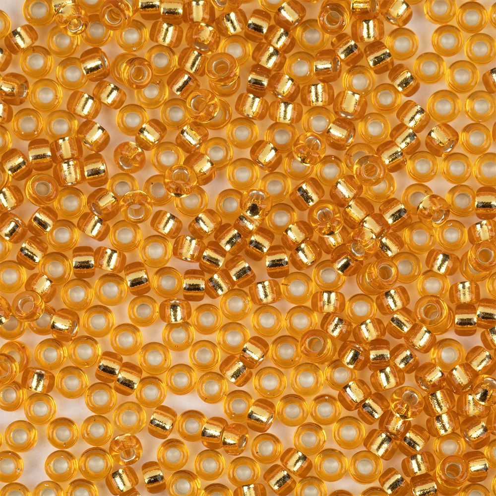 Бисер Miyuki Round 11/0 (2.1 мм), 2 мм, 25 г (5х5 г), №0004 т.золотистый, Япония