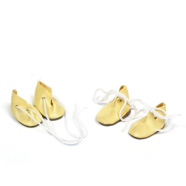 Ботиночки для кукол арт.КЛ.20138 30мм цв.молочный уп. 2 пары