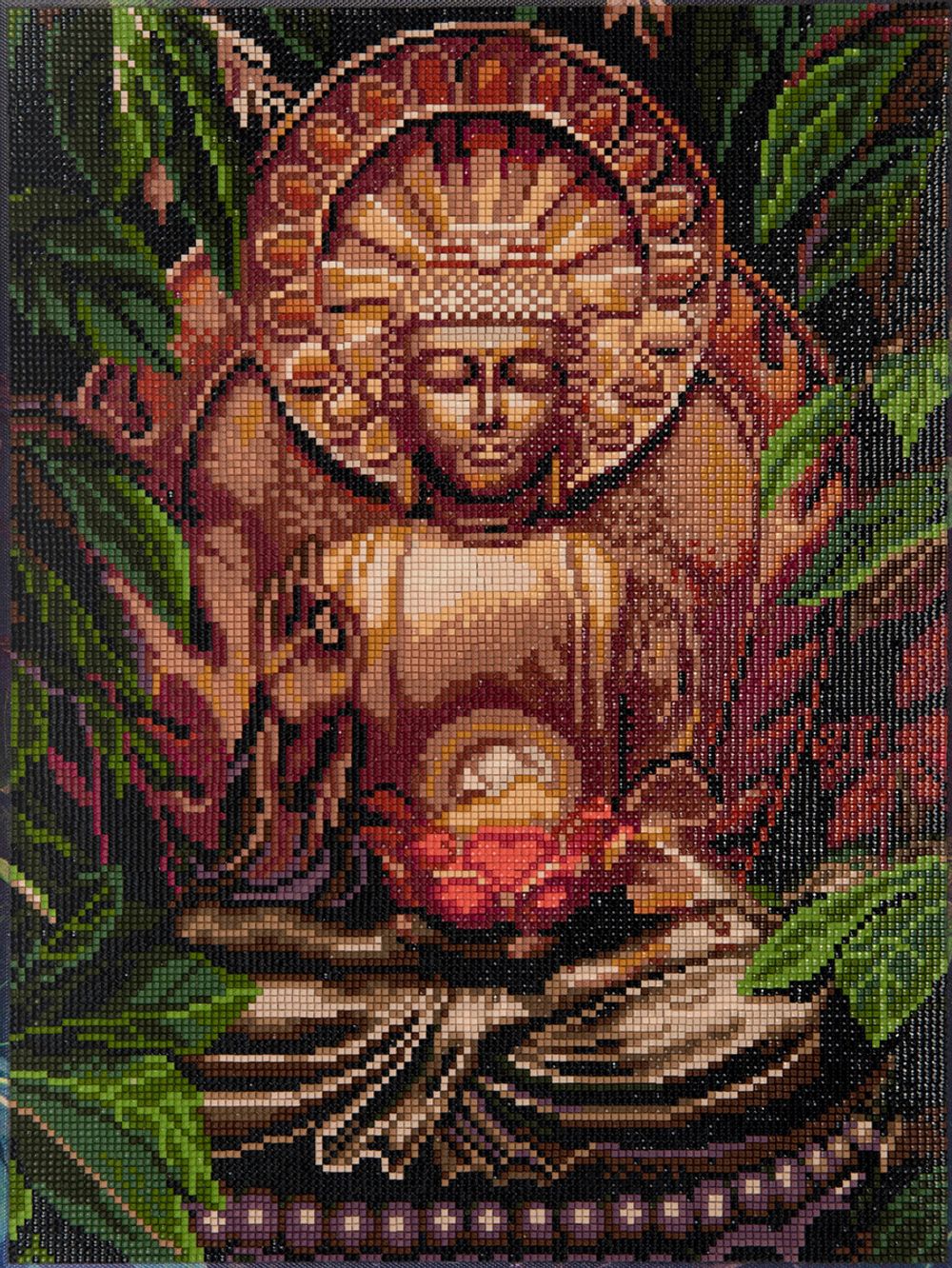 Алмазная (кристальная) мозаика Фрея ALPD-124, на подрамнике Будда, 30х40 см