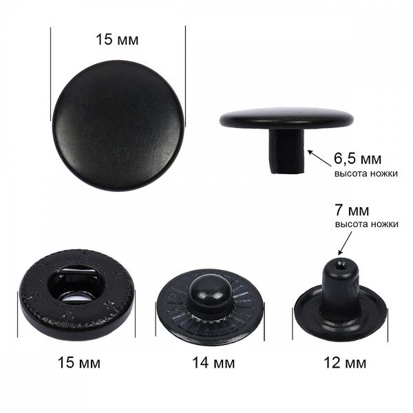 Кнопка Альфа (S-образная) ⌀15.0 мм, ≈720 шт, СТАЛЬ, Альфа-2, цв.оксид, TBY