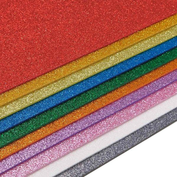 Набор фоамирана с глиттером Ассорти, 20х30см, 2мм, 10 шт, Astra&Craft