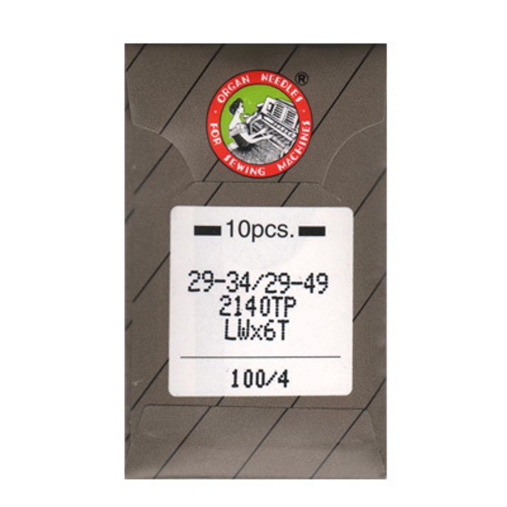 Иглы для промышленных швейных машин Organ LWх6T, 10 шт, 100