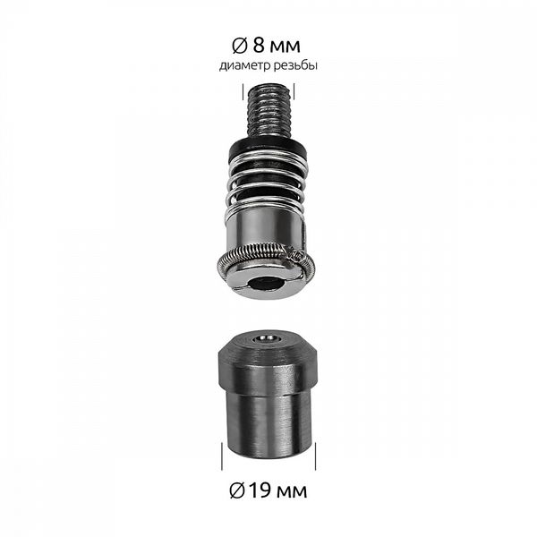 Насадка для установки хольнитенов двухсторонних TBY №0, 6х6 мм (для пресса TBY-1), TBY.5206