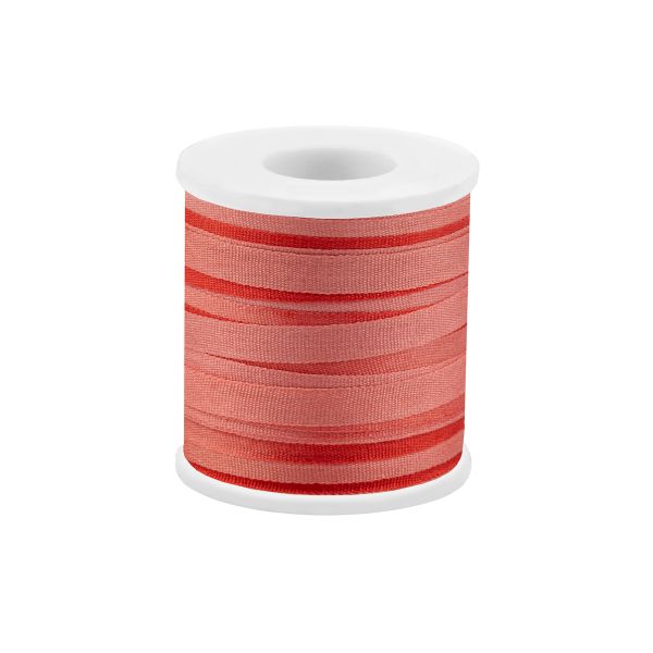 Лента (тесьма) шелковая 4.0 мм / 45.5±0.5 метров, M046 розовый/красный, Gamma SRM-4