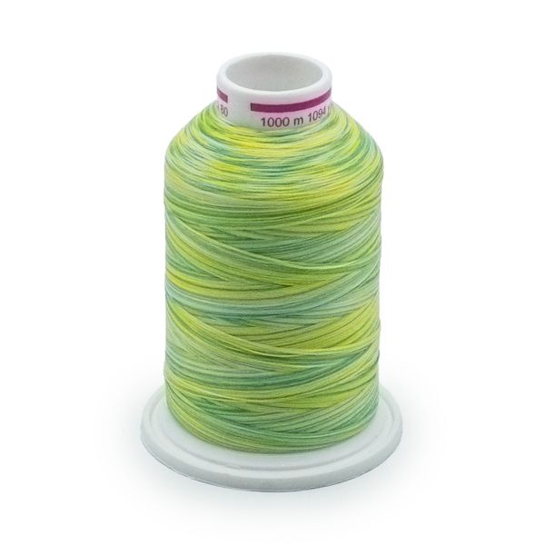 Нитка текстурированная Gutermann Bulky-Lock 80 multicolor, 1000 м, 9963, 1 катушка