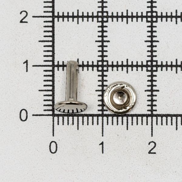 Хольнитены сумочные ⌀7 мм, h=9 мм, двухсторонние, BIG, никель, 100 шт