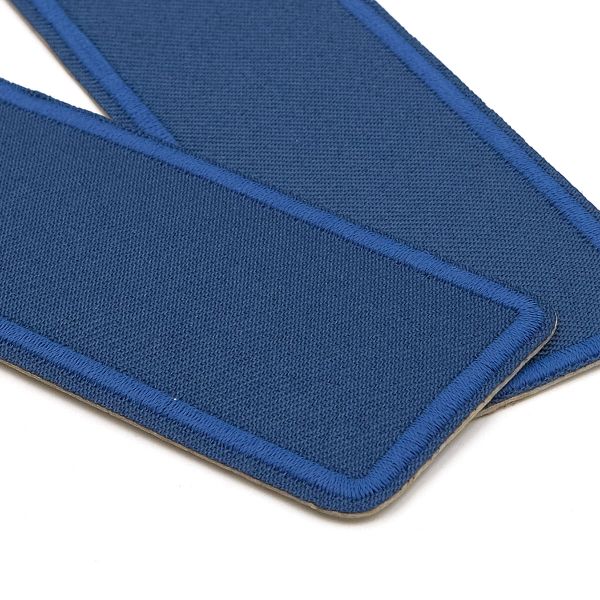 Термоаппликация прямоугольная, джинс, 145х45 мм (синий (blue2)), LA497, 2 шт