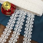 Кружево вязаное (тесьма) 36 мм 6322, цв.003 белый уп.25м, Kruzhevo
