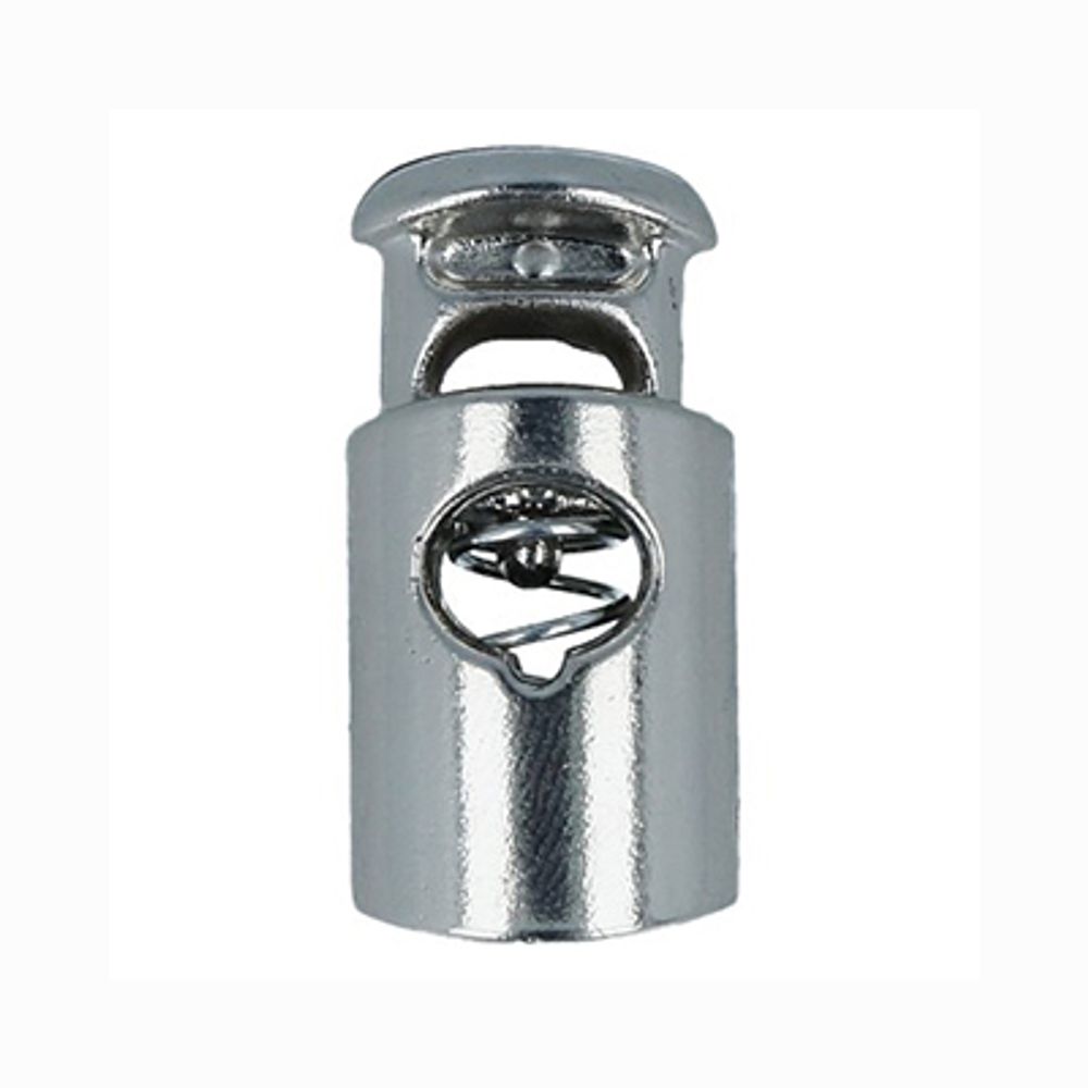 Фиксатор (зажим) для шнура пластик 1 отв., 72 шт, 04 никель, Micron A 1152