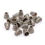 Наконечник для шнура металл колокол ⌀4,5/9 мм, 14х13 мм (никель), 20 шт