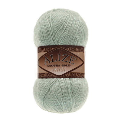 Пряжа Alize (Ализе) Angora Gold Simli / уп.5 мот. по 100 г, 500м, 515 миндаль A