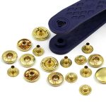 Кнопка Альфа (S-образная) ⌀15.0 мм, 10 шт, латунь, золотой, Prym